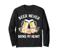 Beer Never Broke My Heart Flower Brew Craft Maglia a Manica