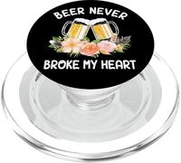 Beer Never Broke My Heart Flower Brew Craft PopSockets PopGrip per MagSafe