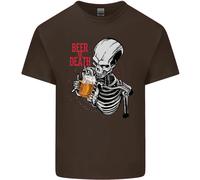 Beer O Morte T-Shirt Divertente Per Bambini Ragazzi E Ragazze