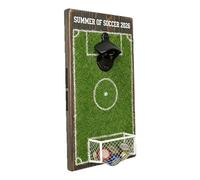 Beer Opener, Soccer Field Design Tool, Wine Bottle Cap Collector, Beverage Lid Catcher Gadget, Multi Function Party Accessory for Men Soccer Fan Wine Beverage Water Kitchen Party Home Bar Use Daily
