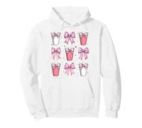 Beer Pong Bere Gioco Coppe Rosse Ragazza Rosa Coquette Bow Felpa con Cappuccio