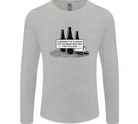 Beer Silence Divertente Alcol Cider Guinness Uomo Manica Lunga T-Shirt