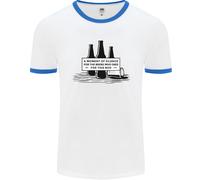 Beer Silence Divertente Alcol Cider Guinness Uomo Ringer T-Shirt