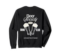 Beer Society Drink Club Drinking Bar Lifestyle Hobby Pub Felpa