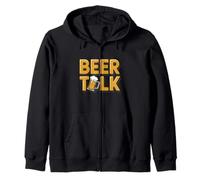 Beer Talk - Boccale da Birra Divertente da Bar Felpa con Cappuccio