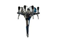 beer tap, Unità di spillatura della birra/Colonna a 4 rubinetti, torre color argento con 4 rubinetti e vassoio raccogligocce,For Homebrew Beer Tower