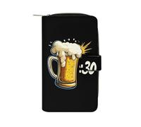 Beer Thirty Patricks Day Irish Womens PU Leather Wallet Long Purse Clutch Organizer per Ufficio Viaggio