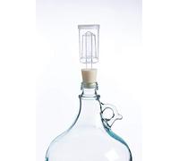 Beer & Wine Dama in Vetro LT. 5 Completa di RIDUZIONE E FERMENTATORE 3 Pezzi