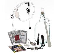 Beer & Wine - Kit Fermentazione Sidro e Idromele Fatto in Casa - Kit per Produzione di Sidro e Idromele - Kit Riutilizzabile - Idea Regalo (Kit Idromele con Dama 5l)