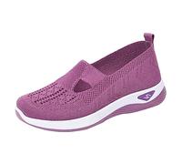 BeerMmay Scarpe ortopediche da donna HotelBee leggere senza lacci traspiranti Viola 39