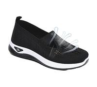 BeerMmay HotelBee Scarpe da Passeggio Ortopediche da Donna, Leggere, Senza Lacci, da Donna, per Escursionismo, Traspiranti, Scarpe Ortopediche, Nero, 40 EU