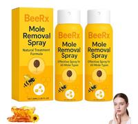 BeeRx Spray per la rimozione delle talpe, Spray per la pelle al veleno d'api Tagrecede per viso e corpo, Ingredienti naturali, per tutti i tipi di pelle (2pcs)