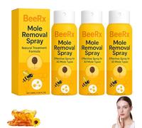BeeRx Spray per la rimozione delle talpe, Spray per la pelle al veleno d'api Tagrecede per viso e corpo, Ingredienti naturali, per tutti i tipi di pelle (3pcs)