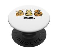Bees Buzz divertente amante delle api ape custode divertente ronzio PopSockets PopGrip Adesivo