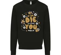 Bees If We Die You Die Uomo Sweatshirt Jumper