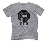 Bees Knees Tees OCP Omnicorp T-Shirt 100% Cotton Robocop Inspired Omni Consumer Products[Grey,L]