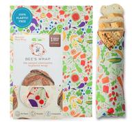 Bee's Wrap Involucri riutilizzabili per alimenti in cera d'api realizzati negli Stati Uniti, involucro per alimenti in cera d'api ecologica, XL per pane fatto in casa, feste in giardino