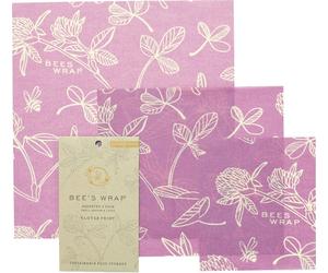 Bee's Wrap Pellicola in Cera d'Api - Starter Set - Mimi's Purple
