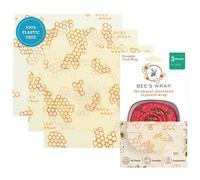 Bee's Wrap - Set di 3 involucri, misura L (33 x 35 cm), colore: Beige