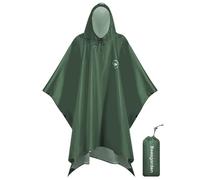 Beesgarden Poncho impermeabile da donna, impermeabile, leggero, impermeabile, con cappuccio, 3 in 1, multifunzione, pieghevole, telo protettivo per attività all'aperto, campeggio, escursionismo