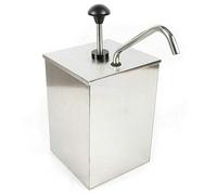 BEESOM Distributore di Salsa, Dispenser per Salse con Base Staccabile, Stazione di Pompaggio per Condimenti, Distributore di Miele per Uso Domestico,Salsa per Insalata,Nutella,Maionese,1pump