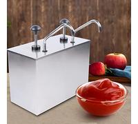 BEESOM Distributore di Salsa, Dispenser per Salse con Base Staccabile, Stazione di Pompaggio per Condimenti, Distributore di Miele per Uso Domestico,Salsa per Insalata,Nutella,Maionese,2pumps