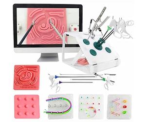 BEESOM Simulatore Chirurgia Laparoscopic, Laparoscopic Trainer per Allenamento Sussidi Didattici, Attrezzatura per La Simulazione di Chirurgia Laparoscopica per L'insegnamento E La Formazione,Green