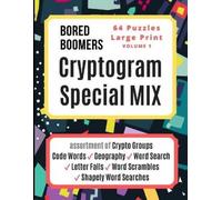 Beesville Books Bored Boomers CRYPTOGRAM SPECIAL MIX - 64 Puzzles La (Tascabile)