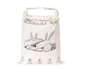 Beeswax Bread Bag - Retains Homemade Loaf Softness, Natural Honeycomb Pattern Pouch, 43x33cm Sizing + 16.93x12.99 Inch Profile, Eco Conscious Organic Cotton Fabric - For Bakers Hobbyists & Kitchens