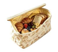 Beeswax Bread Bag, Wide Opening Zipper Food Storage Bag With Handle