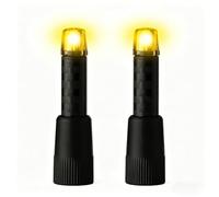 BEETACKLE 2 x orecchie in carbonio giallo illuminanti per allarme morso NK9S