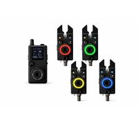 BEETACKLE K15 - Set di 4 allarmi di abboccata con ricevitore R15 - Allarme di abboccata per pesca alla carpa a LED wireless, sensibilità intelligente e lungo raggio 300 m, firmware aggiornabile, 5