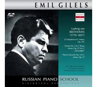 Emil Gilels, piano: Beethoven - 32 Variations, Op. 191 / Piano Sonata „Moon (CD)