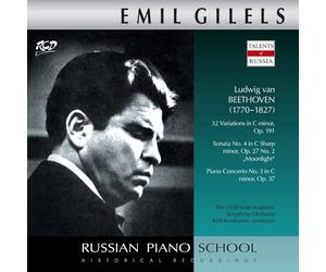 Beethoven : 32 Variations OP.191-Sonate N°4-Concerto N°3 / Emil Gilels