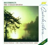 Beethoven: 5 Cello Sonatas (2 CD Set) - Richard Markson (cello), Jorge Federico Osorio (piano)