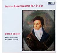 Beethoven - BEETHOVEN "Emperor" concerto No.5 in E flat. Backhaus with The Vienna Philharmonic Orchestra conducted by Hans Schmidt-Isserstedt. UK pressing SXL 2179, Decca,blue and sliver boxed decca, ffSS, stereo.