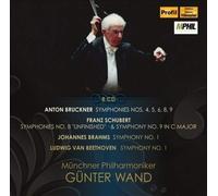 Beethoven / Brahms / Bruckner / Schubert - Bruckner. Symphonies nos 4, 5, 6, 8 & 9