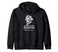 Beethoven Genie Compositore Sinfonia Opera Classica Orchestra Felpa con Cappuccio