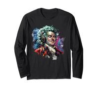Beethoven Graffiti Street Art - Maglietta Music Vibes Maglia a Manica