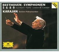 Beethoven Karajan Symphonies 5/6/8/9 coffret 3 cd