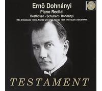 Beethoven, L./ Schubert, F/ Dohnanyi, E. - Piano Recital - Bbc Broadcasts 1936 & Florida