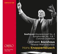 Beethoven, L.V./ Backhaus, Wilhelm - Piano Concerto No. 4 & Symphonies Nos. 3 & 7 (2 CD)
