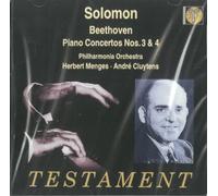 Solomon Cutner Solomon plays Beethoven - Piano Concentos No. 3 and 4 (CD) Album