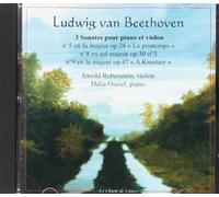 BEETHOVEN, L. VAN - 3 SONATES POUR PIANO ET V