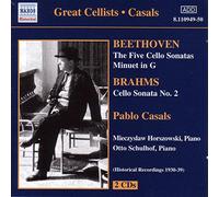 Beethoven Ludwig Van - BEETHOVEN / BRAHMS: Cello Sonatas (Casals) (1930-1939)