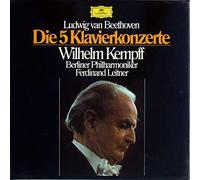 Beethoven - Ludwig van Beethoven - Wilhelm Kempff / Berliner Philharmoniker / Ferdinand Leitner - Die 5 Klavierkonzerte - Deutsche Grammophon - 2720 093