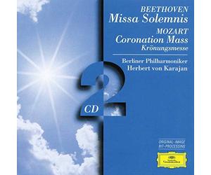 Beethoven, Ludwig van;Mozart, Wolfgang Amadeus;Karajan, Herbert von;Vienna Singverein;Berlin Philharmonic Orchestra;Janowitz, Gundula;Ludwig, Christa;Wunderlich, Fritz;Berry, Walter - Missa Solemnis In D Major, Op. 123,Mass In C Major, K317 'Coronation Mass'