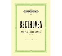 `Beethoven, Ludwig Va` Missa Solemnis In D Op 123 Vocal Score Book NUOVO