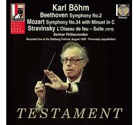 BEETHOVEN/MOZART/STRAVINS - SYMPH. NO.2/NO.34