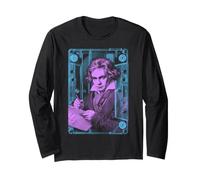 Beethoven Musica Classica Compositore Playlist Cassette Pop Art Maglia a Manica
